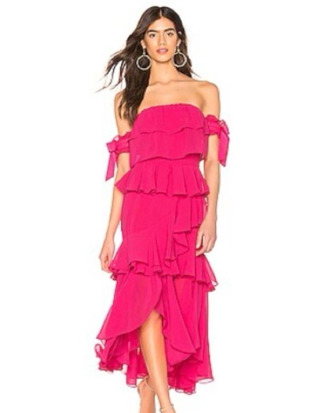 Misa Los Angeles "Isidora" dress in hot pink size M